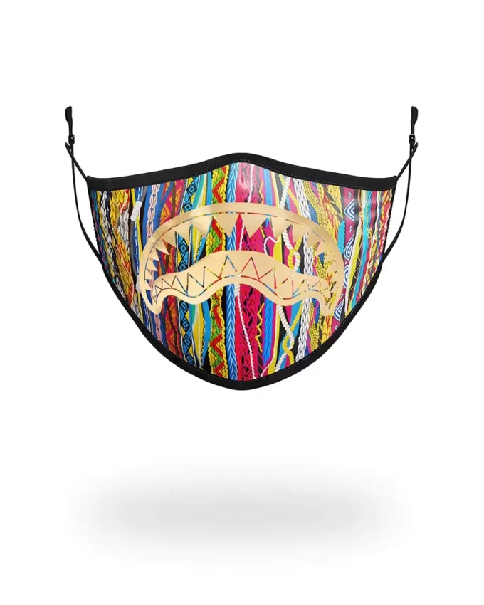 1994 MASCHERA VISO IN POLIESTERE CON SQUALO METALLIZZATO ORO 1994 MASCHERA VISO IN POLIESTERE CON SQUALO METALLIZZATO ORO