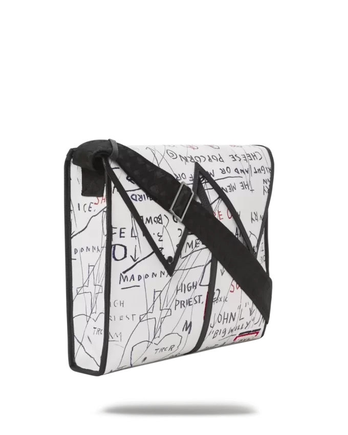 BASQUIAT UFFICIALE SENZA TITOLO (POPCORN AL FORMAGGIO) 1983 SLING MESSENGER BASQUIAT UFFICIALE SENZA TITOLO (POPCORN AL FORMAGGIO) 1983 SLING MESSENGER