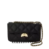BORSA A MANO CON CATENA DORATA E SQUALO NOIR QUILT BORSA A MANO CON CATENA DORATA E SQUALO NOIR QUILT