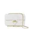 BORSA A MANO RIVIERA LE BLANC CON CATENA ORO E SQUALO BORSA A MANO RIVIERA LE BLANC CON CATENA ORO E SQUALO
