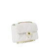 BORSA A MANO RIVIERA LE BLANC CON CATENA ORO E SQUALO BORSA A MANO RIVIERA LE BLANC CON CATENA ORO E SQUALO