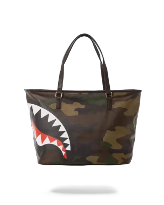 BORSA A QUADRI IN CAMOUFLAGE