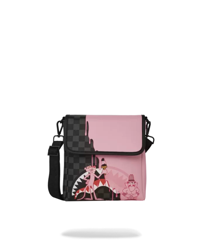 BORSA A TRACOLLA ROSA PITTORE PANTERA ROSA BORSA A TRACOLLA ROSA PITTORE PANTERA ROSA