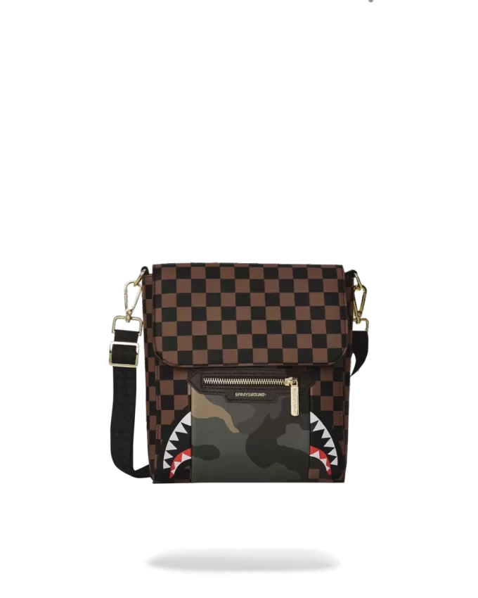 BORSA A TRACOLLA SHARKS IN PARIS CON TASCA ESTERNA CON ZIP ORO BORSA A TRACOLLA SHARKS IN PARIS CON TASCA ESTERNA CON ZIP ORO