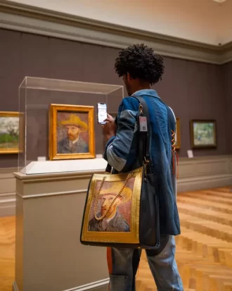 BORSA AUTORITRATTO INCORNICIATA VAN GOGH DEL MET
