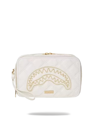 BORSA DA TOELETTATURA RIVIERA LE BLANC CON CATENA ORO E SQUALO
