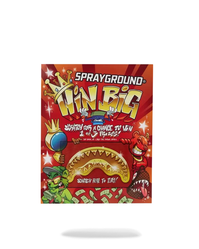 CARTA DA GIOCO SPRAYGROUND SCRATCH OFF – VINCI UNO ZAINO, UN ORSETTO DI SOLDI O UN BAGAGLIO! CARTA DA GIOCO SPRAYGROUND SCRATCH OFF – VINCI UNO ZAINO, UN ORSETTO DI SOLDI O UN BAGAGLIO!