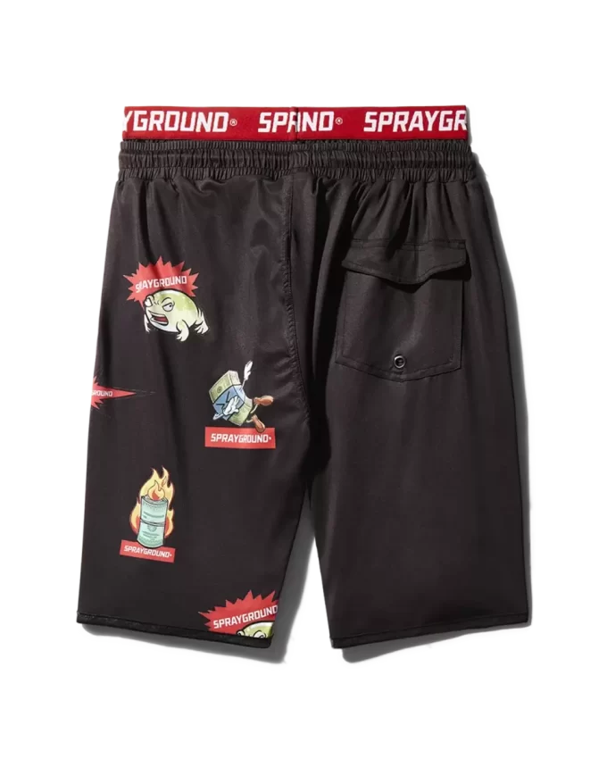 COSTUME DA BAGNO CORTO ALL-IN PATCH (NERO)