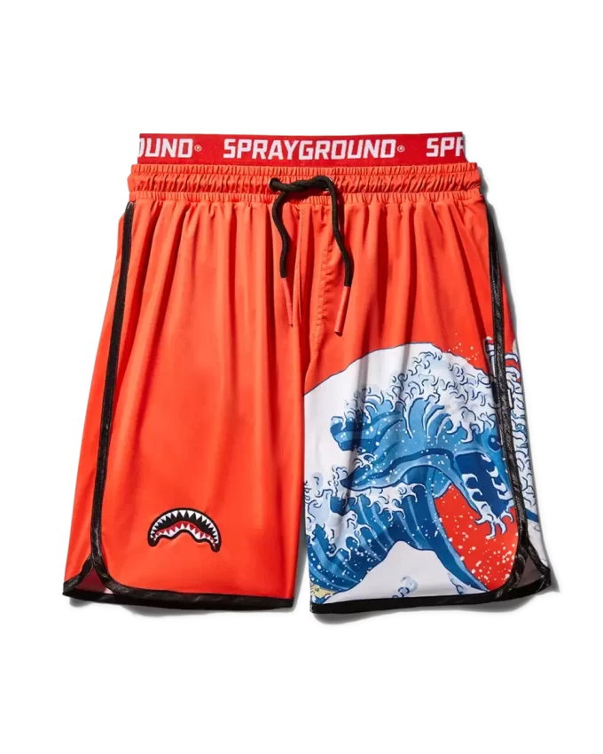 COSTUME DA BAGNO JAPAN WAVE CORTO (ROSSO)