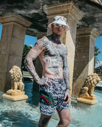 COSTUME DA BAGNO SCRIBBLE SHARK SHOTO