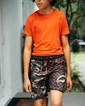 COSTUMI DA BAGNO PER BAMBINI A QUADRI E CAMO