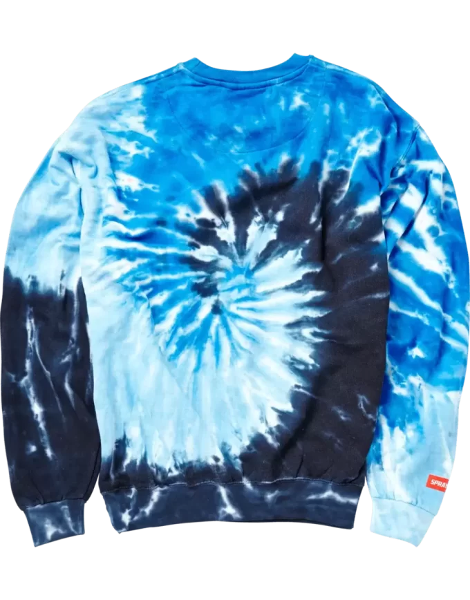 DISTURBO COMPORTAMENTALE DISTRUTTIVO CREW ROYAL BLUE TIE DYE DISTURBO COMPORTAMENTALE DISTRUTTIVO CREW ROYAL BLUE TIE DYE