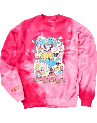 DISTURBO COMPORTAMENTALE DISTRUTTIVO CREW TIE DYE ROSA