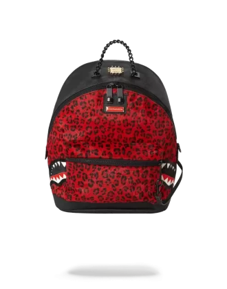 EMPRESS LEOPARDO ROSSO A 6 CINTURINI (PELO DI CAVALLO)