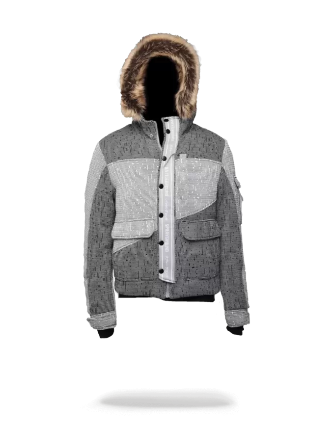 GIACCA CHOPPER IN MAGLIA A RIGHE GIAPPONESI GIACCA CHOPPER IN MAGLIA A RIGHE GIAPPONESI