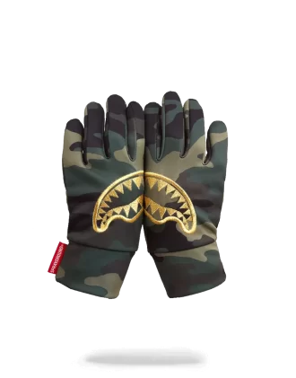GUANTI MIMETICI CON STENCIL ORO