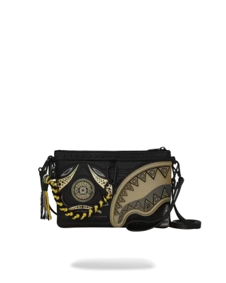 IA AFRICAN INTELLIGENCE SHARKS OF THE GOLD OCEAN CROSSOVER CLUTCH – COLLABORAZIONE SANDFLOWER IA AFRICAN INTELLIGENCE SHARKS OF THE GOLD OCEAN CROSSOVER CLUTCH – COLLABORAZIONE SANDFLOWER