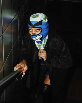 MASCHERA DA PASSEGGIO MONEY BOY (BLU)