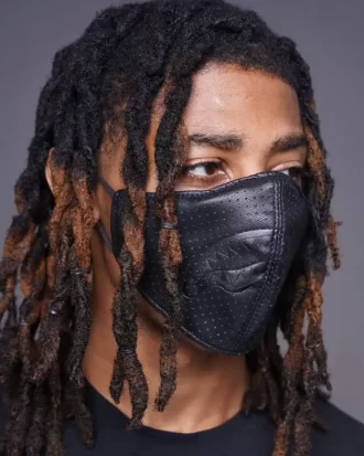 MASCHERA VEGANA IN PELLE MIDNIGHT SHARK