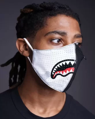 MASCHERA VISO IN PELLE VEGANA DAMAGE CONTROL STASH POCKET