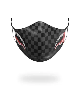 MASCHERA VISO IN PELLE VEGANA SHARKS IN PARIS (GRIGIA)