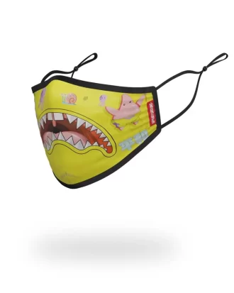 MASCHERINA ADEGUATA PER ADULTI SPONGEBOB JAPAN SHARK
