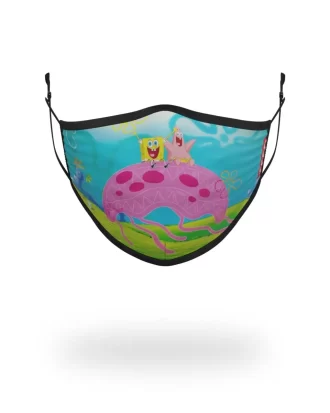 MASCHERINA ADEGUATA PER ADULTI SPONGEBOB JELLY SHARK