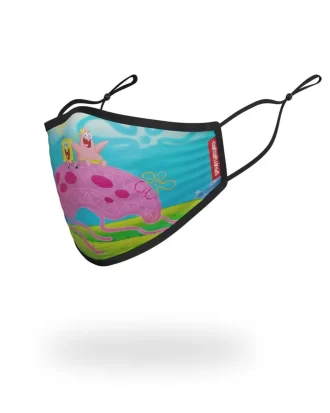MASCHERINA ADEGUATA PER ADULTI SPONGEBOB JELLY SHARK