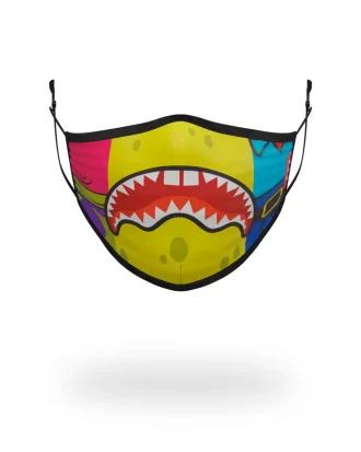 MASCHERINA ADEGUATA PER ADULTI SPONGEBOB OG SHARK