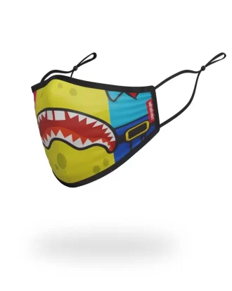 MASCHERINA ADEGUATA PER ADULTI SPONGEBOB OG SHARK