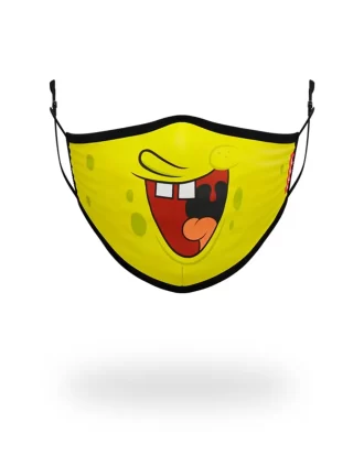 MASCHERINA ADEGUATA PER ADULTI SPONGEBOB SMILE