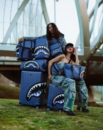 BORSA A TRACOLLA MESSENGER MIDNIGHT MAGIC SHARKS IN PARIS