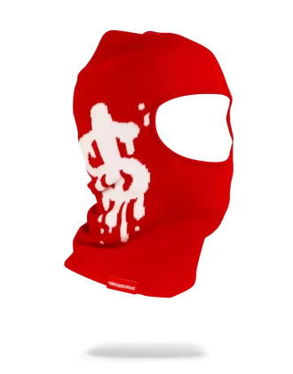 MONEY DRIP SKI MASK (ROSSO)
