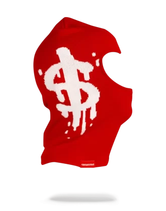 MONEY DRIP SKI MASK (ROSSO)