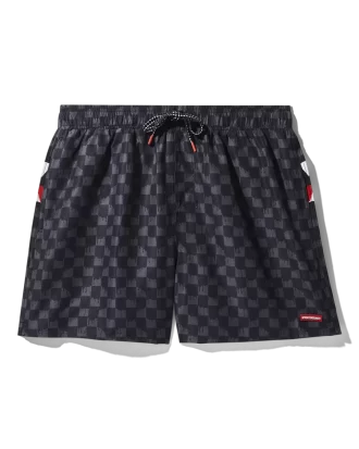 PANTALONCINI DA BAGNO A QUADRI DRIP PANTALONCINI DA BAGNO A QUADRI DRIP