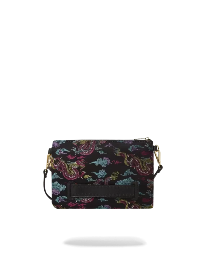 POCHETTE CROSSOVER CON DRAGHI RICAMATI