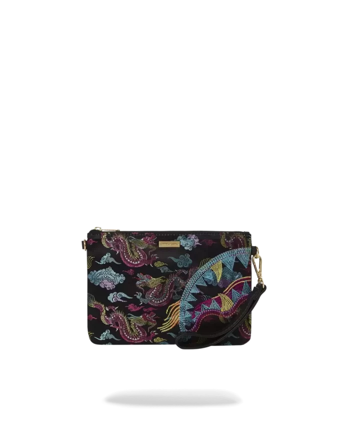 POCHETTE CROSSOVER CON DRAGHI RICAMATI