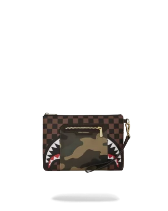 POCHETTE CROSSOVER SHARKS IN PARIS CON TASCA ESTERNA CON ZIP ORO