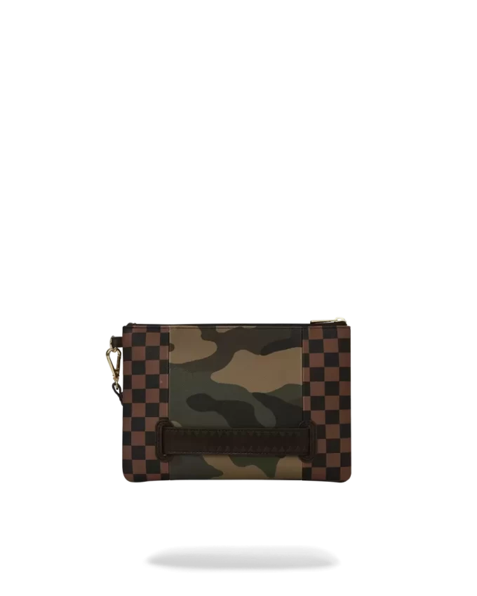 POCHETTE CROSSOVER SHARKS IN PARIS CON TASCA ESTERNA CON ZIP ORO