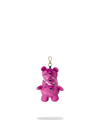 PORTACHIAVI TRIPLO ORSO ROSA
