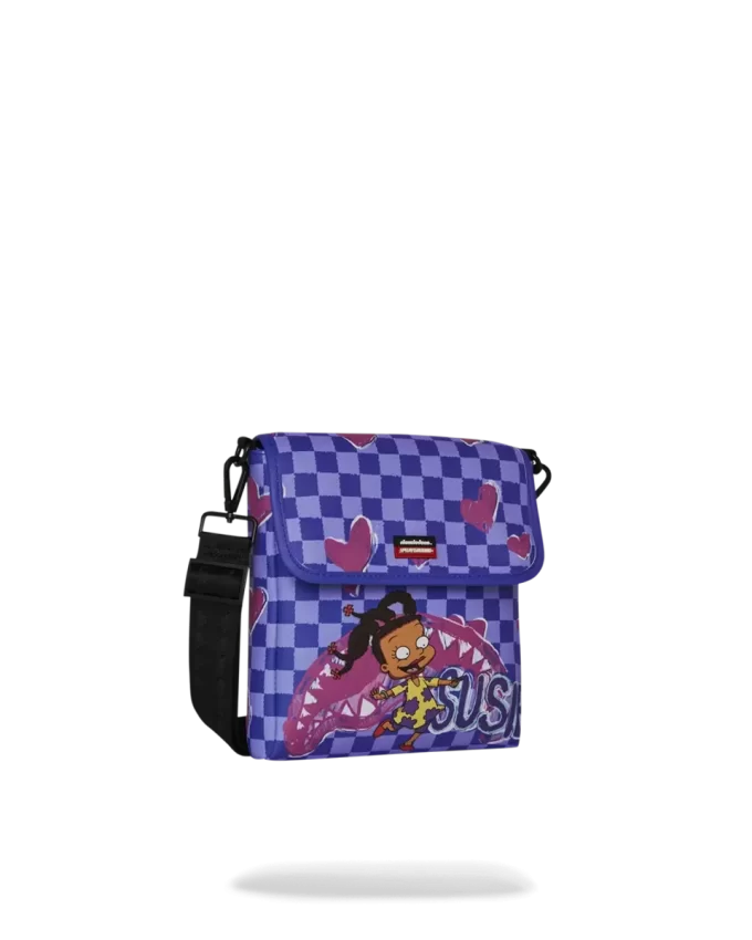 RUGRATS SUSIE CRAYON SHARK MESSENGER SLING RUGRATS SUSIE CRAYON SHARK MESSENGER SLING