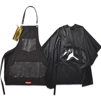 SET GREMBIULE E MANTELLA DA BARBIERE
