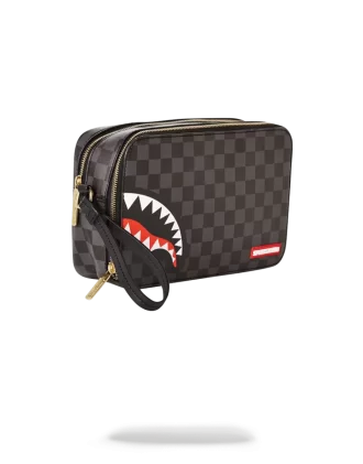 SHARKS IN PARIS (EDIZIONE A QUADRI NERI) ARTICOLI DA TOELETTATURA ANCHE COME MONEY BAGS