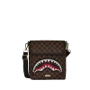 SQUALI DENTI DI SEGA NELLA BORSA MESSENGER DI PARIGI SQUALI DENTI DI SEGA NELLA BORSA MESSENGER DI PARIGI